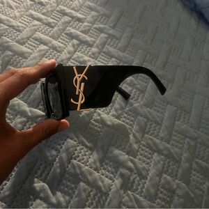 Yves Saint Laurent Black and Gold Glasses